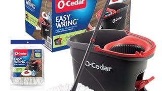 O-Cedar Easywring Microfiber Spin Mop & Bucket Floor Cleaning...