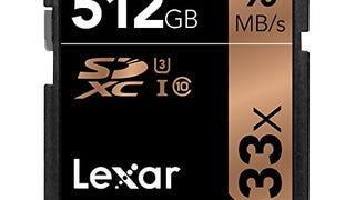 Lexar Professional 633x 512GB SDXC UHS-I Card (LSD512CBNL633)...