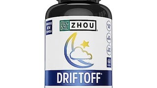 Zhou Drift Off Premium Sleep Aid with Valerian Root, Melatonin,...