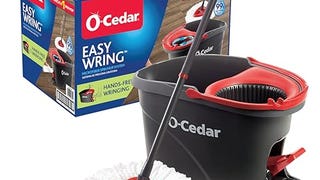 O-Cedar EasyWring Microfiber Spin Mop, Bucket Floor Cleaning...