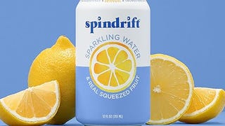 Spindrift Sparkling Water, Lemon Flavored, Made with Real...