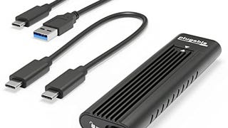 Plugable USB-C M.2 NVMe SSD Enclosure; Tool-Free & Driverless....