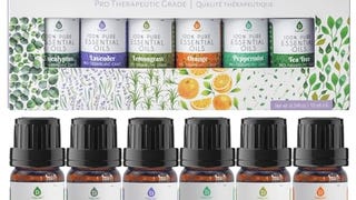 Pursonic Essential Oils Set - Top 6 Aromatherapy Blends...