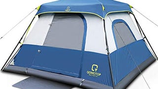 OT QOMOTOP Tents, 4 Person 60 Seconds Set Up Camping Tent,...