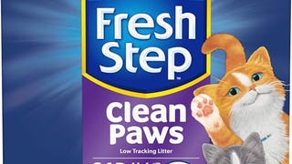 Fresh Step Clean Paws Cat Litter with Febreze Freshness,...