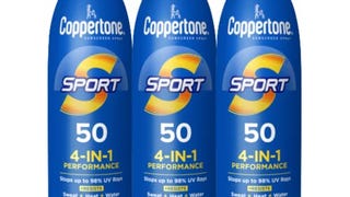 Coppertone Sport SPF 50 Sunscreen Spray, Body Sunscreen,...