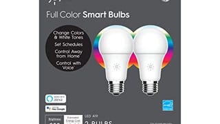 GE CYNC Smart LED Light Bulbs, Color Changing, Bluetooth...