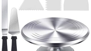 Cake Turntable, Ohuhu Aluminium 12'' Cake Decorating Kit...