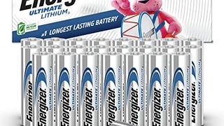 Energizer AA Batteries, Ultimate Lithium Double A Battery,...