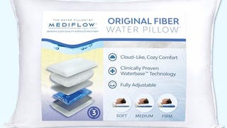 Mediflow Fiber Water Pillow - Adjustable Pillow for Neck...