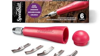 Speedball 4131 Linoleum Cutter – 5 Assorted Lino Cutters...