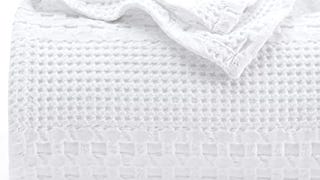 PHF 100% Cotton Waffle Weave Blanket King Size, Lightweight...