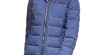 Orolay Women's Down Jacket Coat Mid-Length Blue