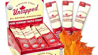 UnTapped Vermont Maple Syrup Packets for Athletes, Box...