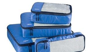 Amazon Basics 4 Piece Travel Organized Zippered Packing...