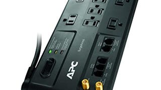 APC Surge Protector with Phone, Network Ethernet and Coaxial...