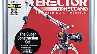 Meccano Erector Super Construction 25-in-1 Motorized Building...