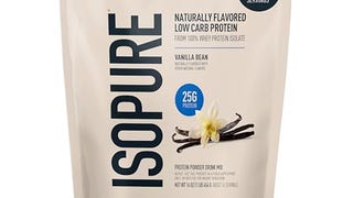 Isopure Low Carb 100% Pure Whey Isolate Protein Powder,...