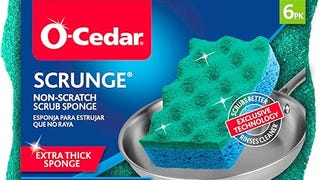 O-Cedar Scrunge Non-Scratch Scrub Sponge (Pack of 6) Multi-...