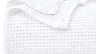 PHF 100% Cotton Waffle Weave Blanket Twin Size 66"x90"...