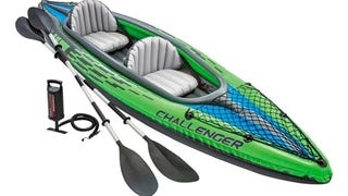 INTEX 68306EP Challenger K2 Inflatable Kayak Set: Includes...