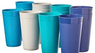 JulyPanny Newport 20-ounce Unbreakable Plastic Tumblers...