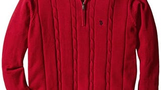 U.S. Polo Assn. Men's Big-Tall Cable-Knit Sweater with...