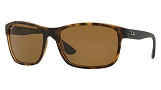 Ray-Ban Men's RB4301L Square Sunglasses, Matte Havana/Polarized...