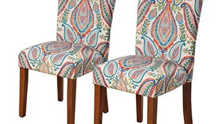 HomePop Parsons Classic Upholstered Accent Dining Chair,...