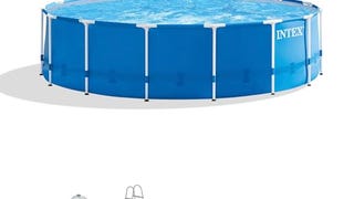 Intex 28241EH Metal Frame Above Ground Swimming Pool Set:...