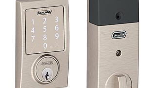 SCHLAGE Sense Smart Deadbolt with Century Trim in Satin...