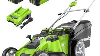 Greenworks 40V 20" Twin Blade Mower, 4.0Ah + 2.0Ah...