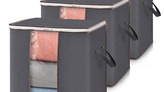 Lifewit Clothes Storage Bag Organizer with Reinforced Handle...