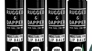 RUGGED & DAPPER Lip Balm for Men | Certified Organic + Natural...