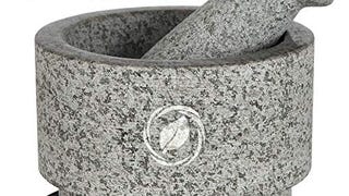 Laevo Mortar and Pestle Set (Large) | Gray Granite | Stone...