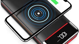 Wireless Portable Charger 25000mAh Power Bank with 3 Outputs&...