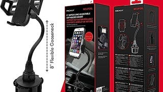 Macally Car Cup Holder Phone Mount - 8” Long Flexible Gooseneck...