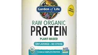 Organic Vegan Protein Powder, Unflavored Protein Powder,...