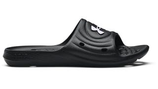 Under Armour mens Locker Iv Slide Sandal, Black Black White...