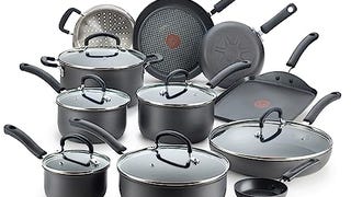 T-fal Ultimate Hard Anodized Nonstick Cookware Set 17 Piece,...