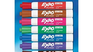 EXPO Low Odor Dry Erase Markers, Chisel Tip, Assorted Colors,...