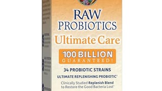 Raw Probiotics - 100 Billion CFU, Shelf Stable, 30 Capsules...