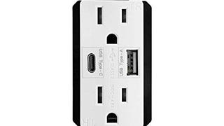 TOPGREENER USB Outlet with USB Type C/A Charging Ports...