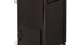 Suncast Resin 77 Quart Wicker-Look Outdoor Patio Cooler...