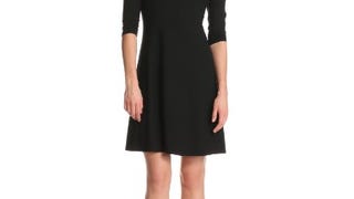 Karen Kane Women's 3/4 Sleeve A-Line Dress, Black,...