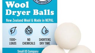 Wool Dryer Balls - Smart Sheep 3-Pack - XL Premium Natural...