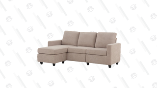 Winston Porter Sylvette 78.5" Wide Reversible Sofa & Chaise with Ottoman