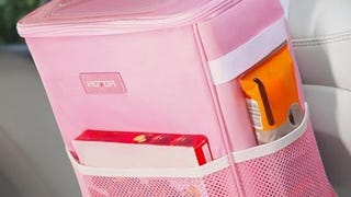 HOTOR Car Trash Can with Lid and Storage Pockets - 100%...