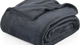 Utopia Bedding Grey Fleece Blanket Queen Size Lightweight...