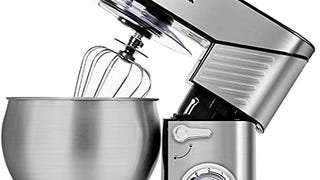 Stand Mixer, CUSIMAX 6.5QT Stainless Steel Mixer 6-Speeds...